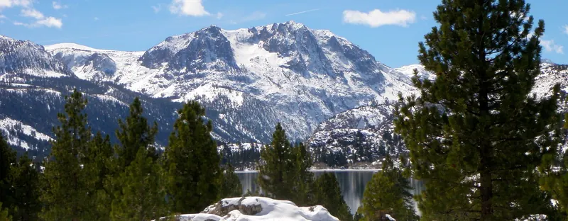 The June Lake Loop beneath the peaks of the Sierra crest